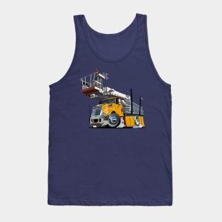 Cartoon Platform Lift Truck Tank Top